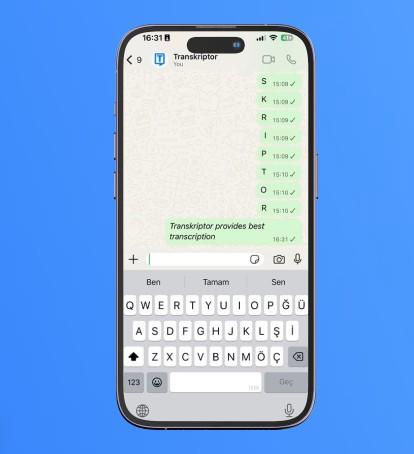 تایپ صوتی در واتسآپ