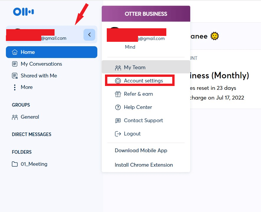 هوش مصنوعی تایپ صوتی Otter.ai