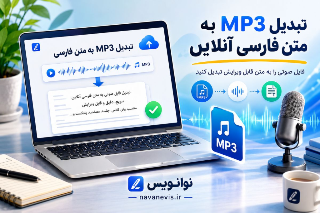 تبدیل MP3 به متن فارسی آنلاین
