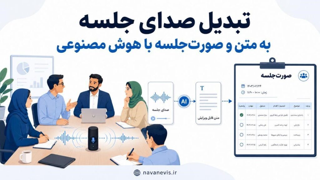 تبدیل صدای جلسه به متن