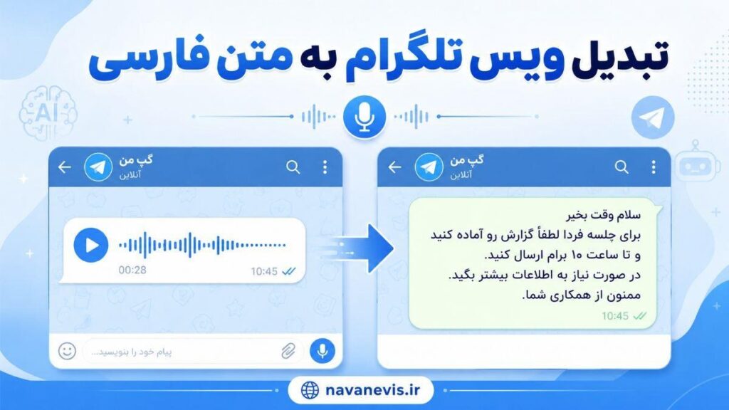 تبدیل ویس تلگرام به متن
