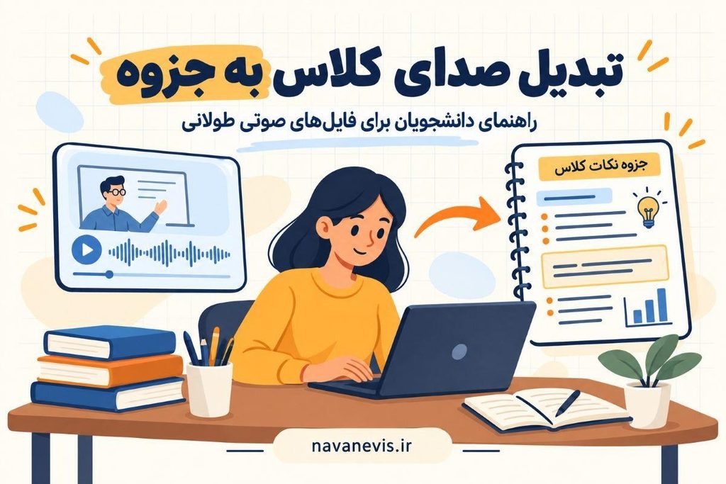تبدیل صدای کلاس به جزوه